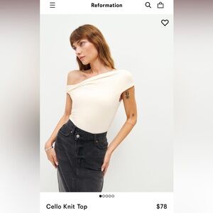 Reformation Cello Knit Top